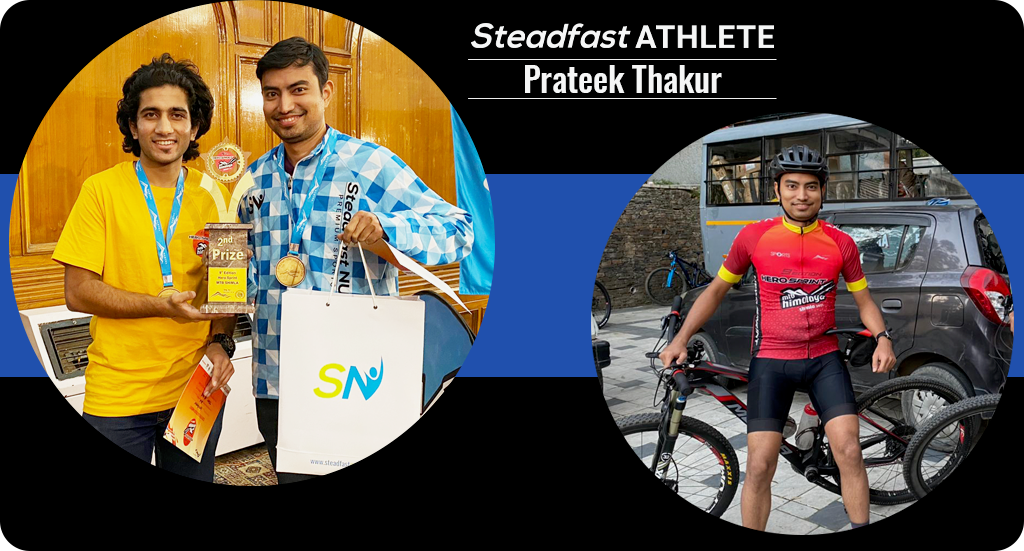 STEADFAST ATHLETE PRATEEK THAKUR FINISHES SECOND AT PRESTIGIOUS MTB SH