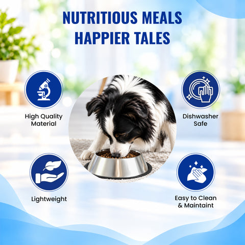 Stainless Steel Pet Bowl - 800 ml