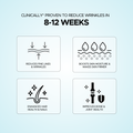 Clinically* Proven to reduce wrinkles in 8-12 weeks