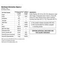Apple Cider Vinegar (ACV) nutritional facts and ingredients label