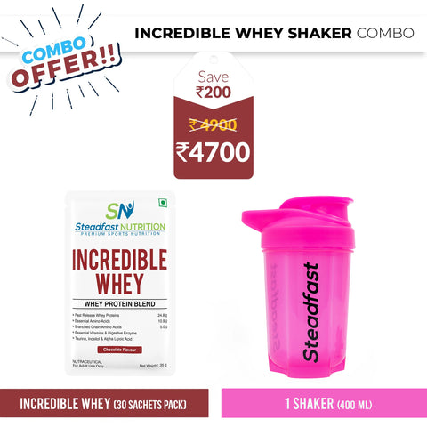 Incredible Whey Shaker Combo