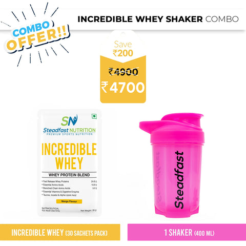 Incredible Whey Shaker Combo