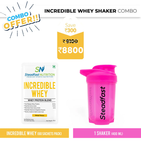 Incredible Whey Shaker Combo
