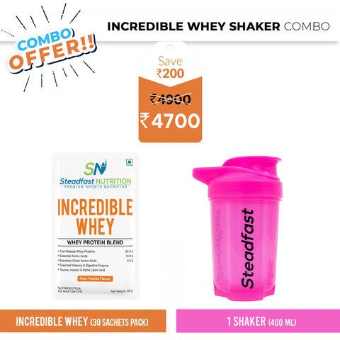 Incredible Whey Shaker Combo