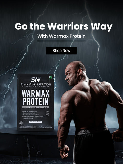 Go the Warriors way with warmax protein - Banner
