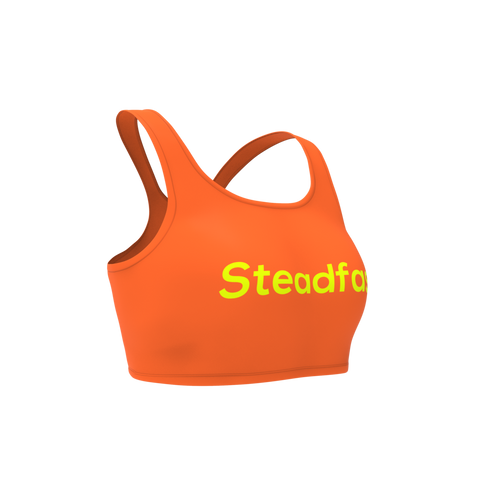 Steadfast Orange Crop Top Leggings Set