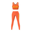 Steadfast Orange Crop Top Leggings Set