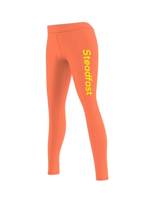 Steadfast Orange Crop Top Leggings Set